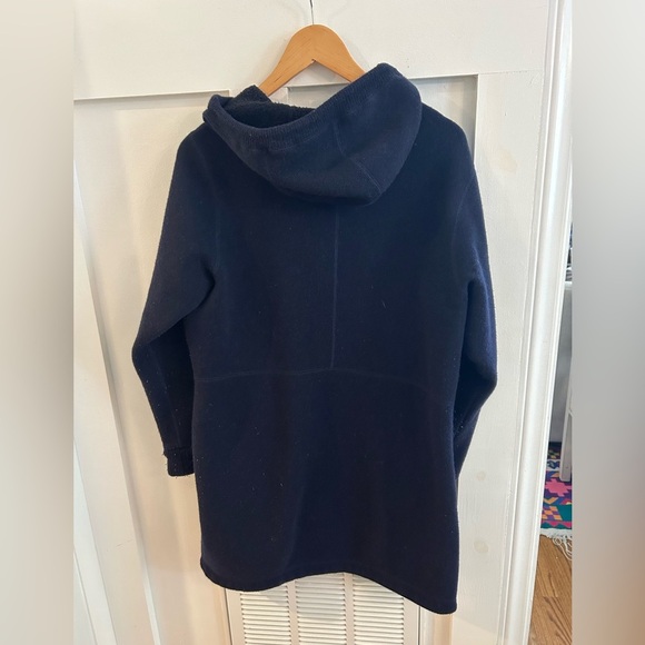 Patagonia Navy Fleece Woolie hooded Parka size large - Picture 4 of 4